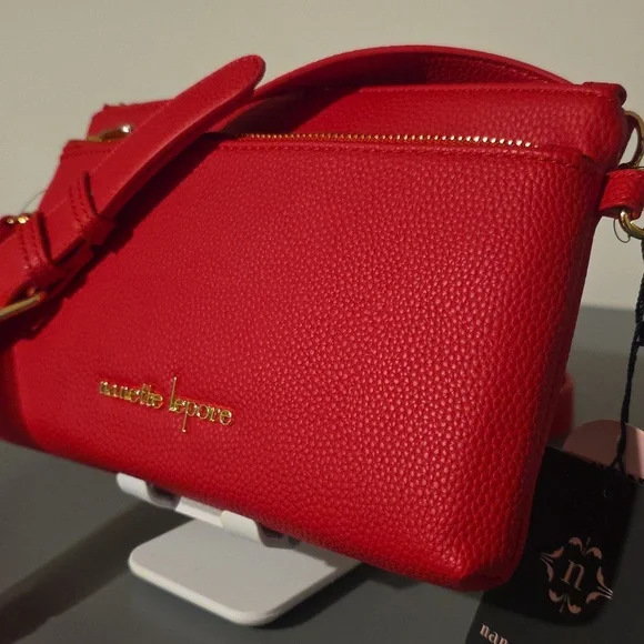 NANETTE LEPORE NWT Shellie Cherry Red Crossbody Bag - Picture 3 of 12